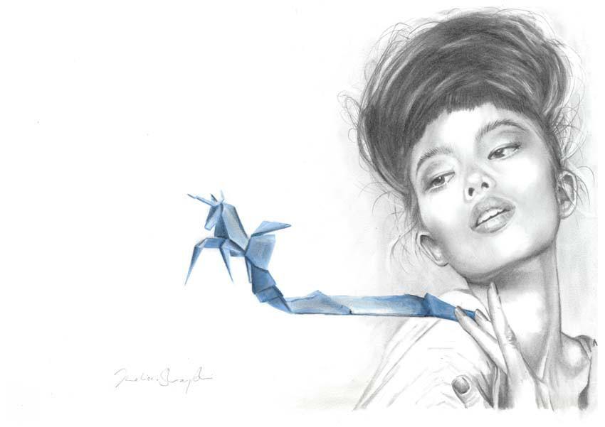 Origami Unicorn - Melissa Sharplin