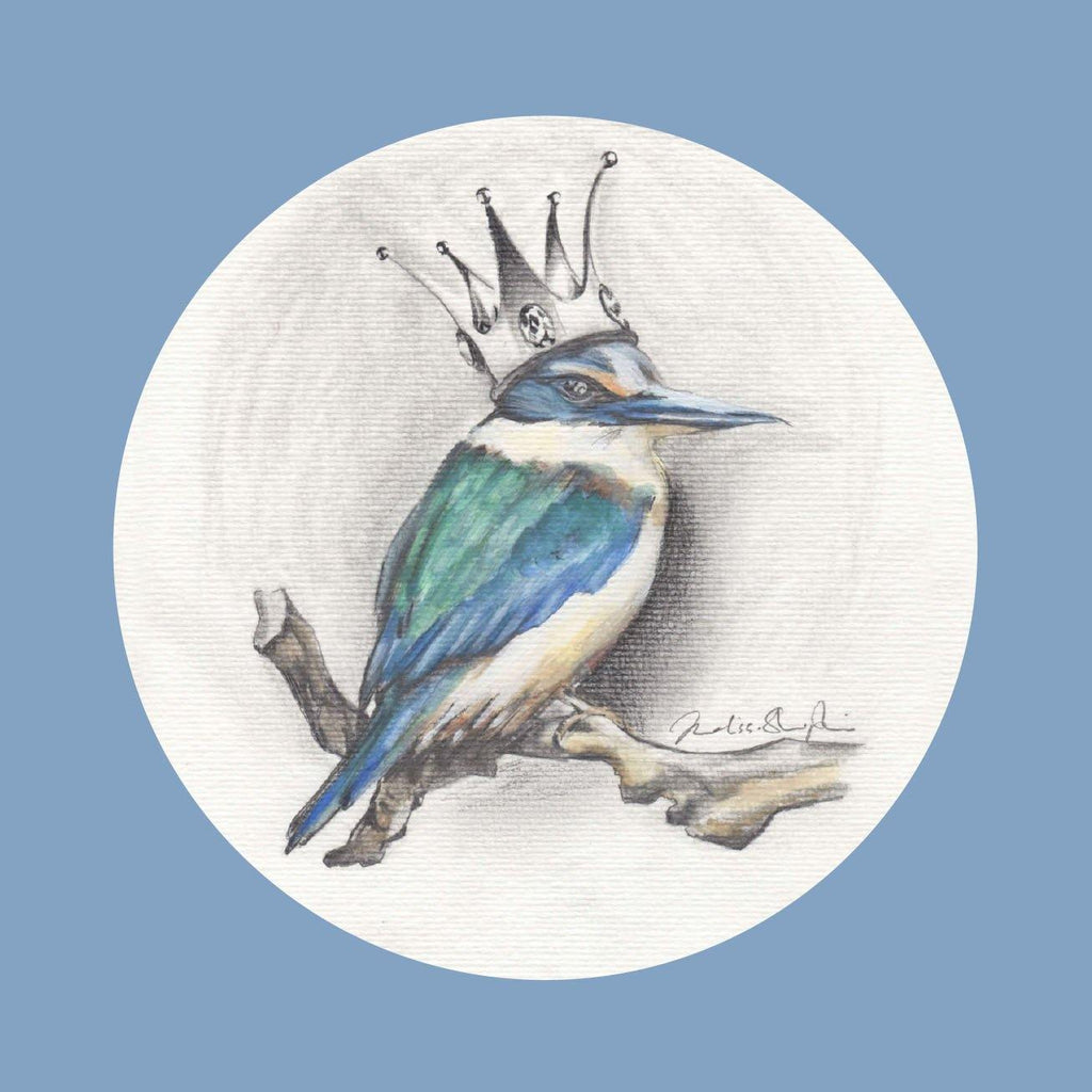Kingfisher Blue Greeting Card - Melissa Sharplin