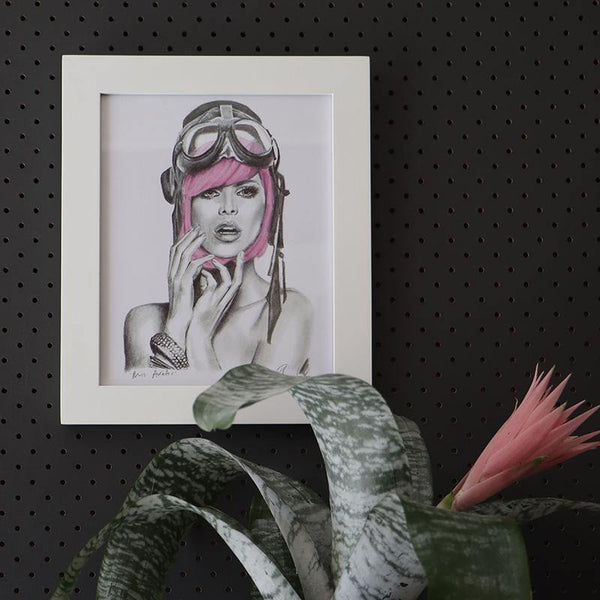 Miss Aviator Framed - Melissa Sharplin