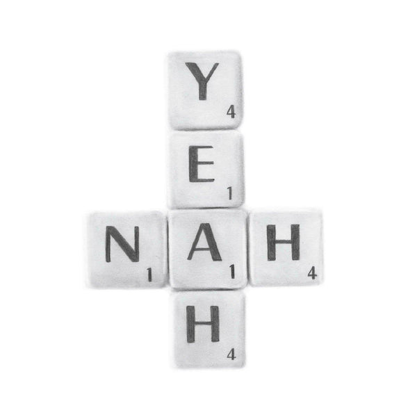 Yeah Nah Greeting Card - Melissa Sharplin